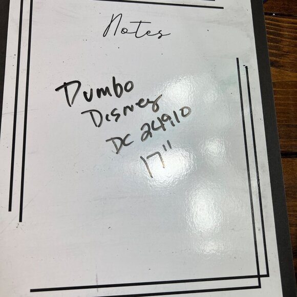 Disney Dumbo Plush Toy 16" Stuffed Animal W Yellow Hat Elephant Stuffed Animal - Picture 8 of 8